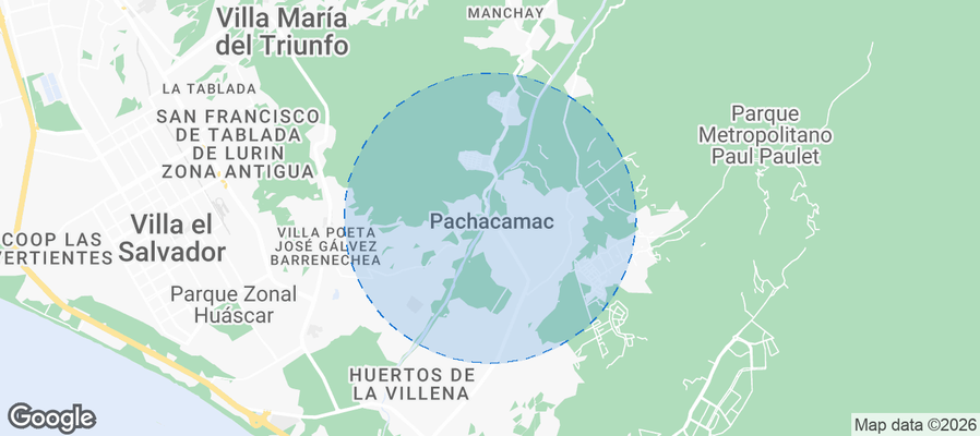 Pachacámac Airbnb map